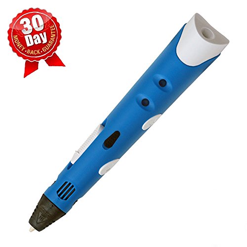 6902388486381 - E-MALL® 3D PRINTING PEN BLUE FOR 3D DRAWING AND DOODLING WITH 3 LOOPS OF ABS FILAMENT MATERIAL+ POWER ADAPTER + MANUAL + POWER ADAPTER / AMAZING GIFT FOR KIDS