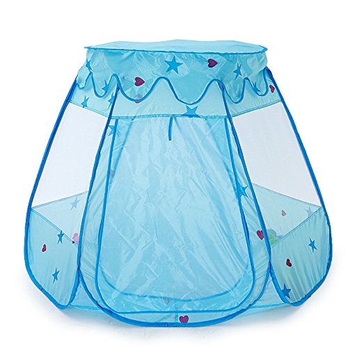 6902955587527 - NEW BABY INDOOR PLAY TENT TODDLER BREATHABLE PLAY GAME HOUSE OUTDOOR PORTABLE-BLUE