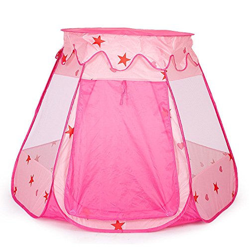 6902955587534 - NEW BABY INDOOR PLAY TENT TODDLER BREATHABLE PLAY GAME HOUSE OUTDOOR PORTABLE-PINK