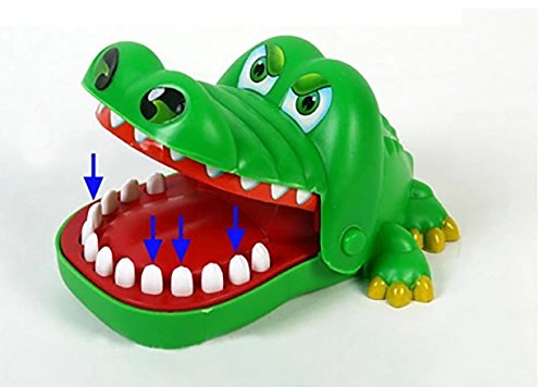 6902955588357 - BIG LOVELY CUTE TOY CROCODILE DENTIST BITE MOUTH ALLIGATOR ROULETTE GAME KIDS
