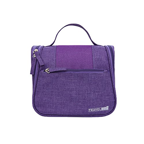 6903283752502 - ZHENXINMEI MULTIPURPOSE TOILETRY BAGS PURE COLOR WASH BAG PORTABLE COSMETIC BAG HANGING STORAGE POUCH MAKEUP ORGANIZER CASES PORTABLE TOTE (PURPLE)
