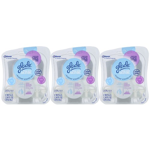 0690346000088 - GLADE PLUGINS SCENTED OIL REFILL FRESH MOUNTAIN MORNING/CLEAR SPRINGS 1.34 OZ (PACK OF 3)