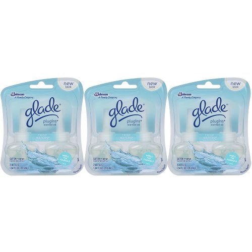 0690346000187 - GLADE PLUGINS SCENTED OIL REFILL CRISP WATERS 1.34 OZ. (PACK OF 3)