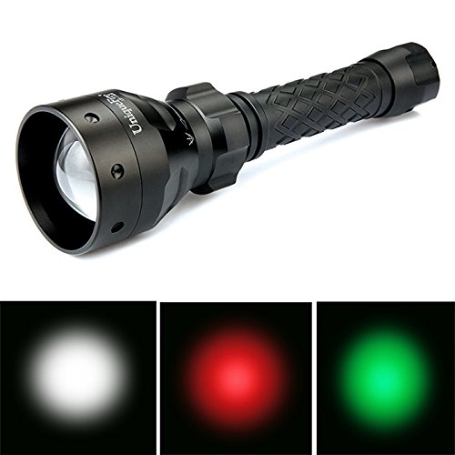 0690457602775 - UNIQUEFIRE UF-1406 50MM LENS ZOOMABLE CREE XRE GREEN LIGHT LED FLASHLIGHT ADJUSTABLE FOCUS ZOOMABLE TORCHES