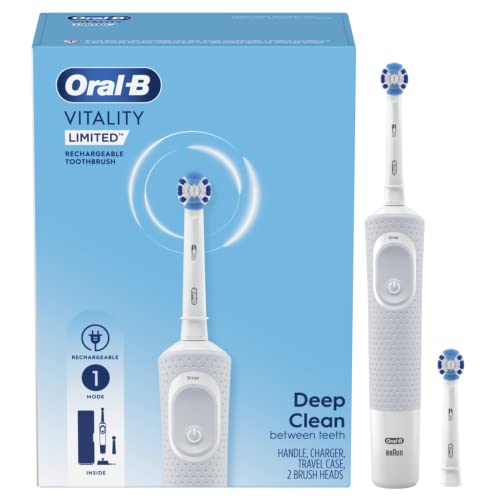 0069055136836 - ORAL-B VITALITY LIMITED PRECISION CLEAN RECHARGEABLE TOOTHBRUSH, 1 REFILL WHITE