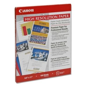 0069060086157 - CANON HIGH RESOLUTION PAPER - LETTER - 8.5 X 11 - 100 X SHEET (CATALOG CATEGORY: PAPER- MATTE FINISH)