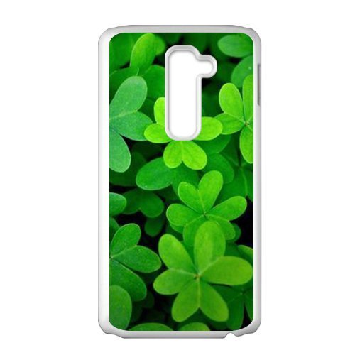 0690740456702 - PERSONALIZED CLEAR PHONE CASE FOR LG G2,FREHS GREEN GRASS