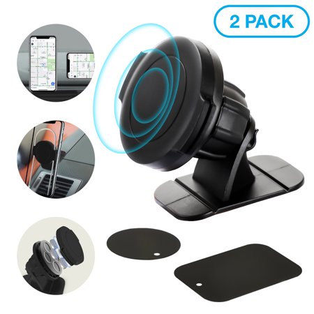 0690770258147 - MAGNETIC CELL PHONE HOLDER FOR CAR, 2/1PCS TSV MAGNETIC PHONE CAR MOUNT HANDS FREE PHONE MOUNT FOR CAR DASHBOARD, UNIVERSAL STRONG STICK-ON 360 HANDS FREE CELL PHONE CAR HOLDER WITH 4 POWERFUL MAGNETS