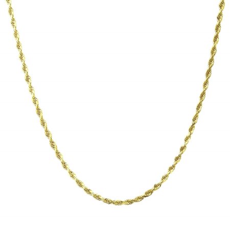 0690951768311 - A&M SOLID 14K YELLOW GOLD ROPE CHAIN NECKLACE