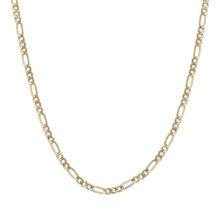 0690951768359 - A&M SOLID 14K YELLOW GOLD 2MM FIGARO CHAIN NECKLACE