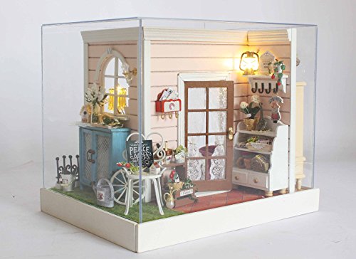 6909892941351 - DIY WOODEN MINIATURE DOLL HOUSE FURNITURE TOY MINIATURE PUZZLE MODEL HANDMADE DOLLHOUSE CREATIVE BIRTHDAY GIFT-SANDY THE HAPPY TIME