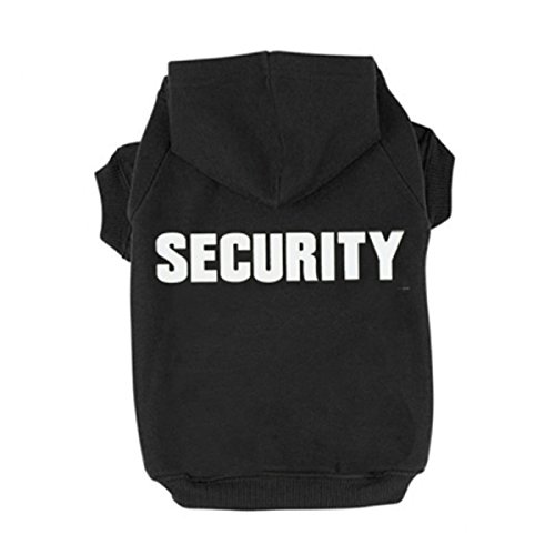 0690999826714 - GENERIC PET SMALL DOG PUPPY CAT SECURITYPRINTED PULLOVER WARM COAT HOODIE SHIRT CLOTHES APPAREL