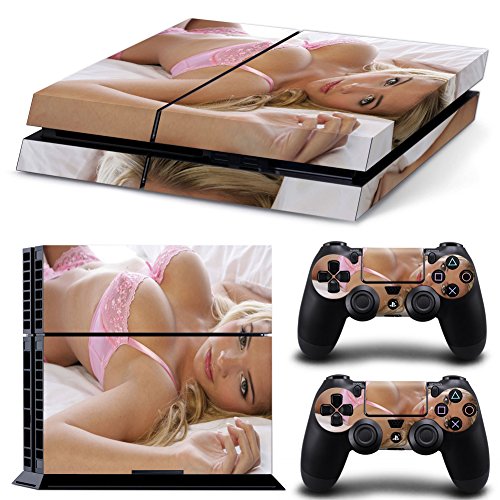 6911869016320 - GOLDEN PS4 SKIN DECAL NAKED GIRL FOR PLAYSTATION 4 CONSOLE AND 2 PCS PS4 CONTROLLER DECAL
