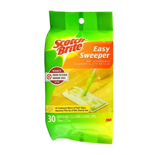 6912504871281 - SCOTCH-BRITE EASY SWEEPER DRY DISPOSABLE CLEANING CLOTH REFILLS (30 SHEET PER PACK)