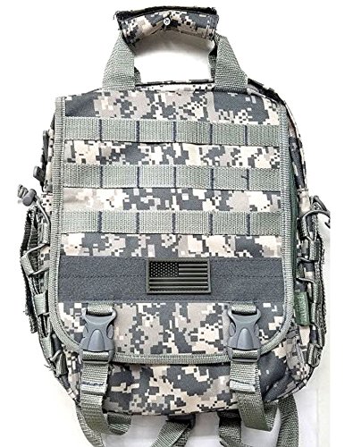 0691966098202 - EAST WEST U.S.A RTC510 TACTICAL MOLLE CAMOUFLAGE LAPTOP SLING BAG, CAMO