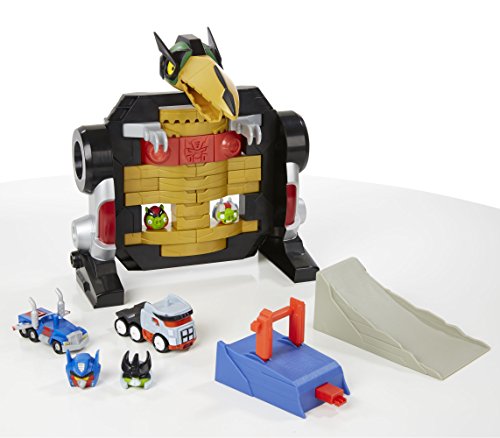 0692000164327 - ANGRY BIRDS TRANSFORMERS JENGA OPTIMUS PRIME ATTACK GAME BY HASBRO