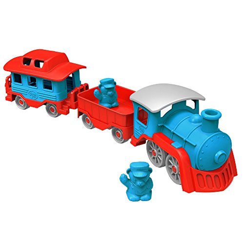 0692000177280 - GREEN TOYS TRAIN, BLUE/RED
