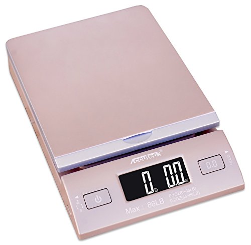 0692015073027 - ACCUTECK DREAMGOLD 86 LBS DIGITAL POSTAL SCALE SHIPPING SCALE POSTAGE WITH USB&AC ADAPTER, LIMITED EDITION