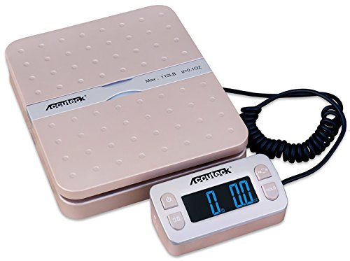 0692015073041 - ACCUTECK SHIPPRO W-8580 110LBS X 0.1 OZ GOLD DIGITAL SHIPPING POSTAL SCALE, LIMITED EDITION