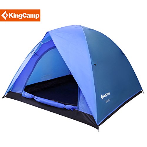 6920253766239 - KINGCAMP® FAMILY TENT - WATERPROOF, OXFORD FLOOR, DURABLE TEAR RESISTANT, 3-PERSON CAMPING TENT WITH COMPRESSION BAG