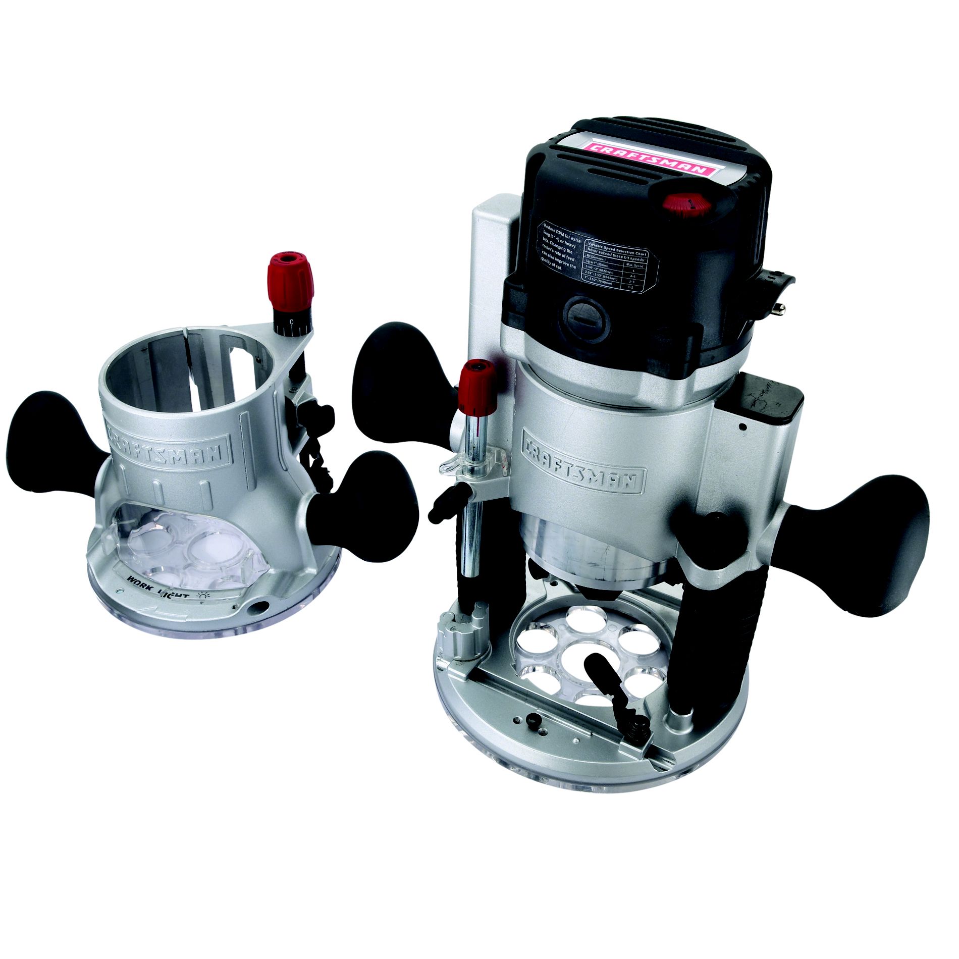 0692042000881 - 12-AMP, 2-HP FIXED/PLUNGE BASE ROUTER WITH SOFT START TECHNOLOGY