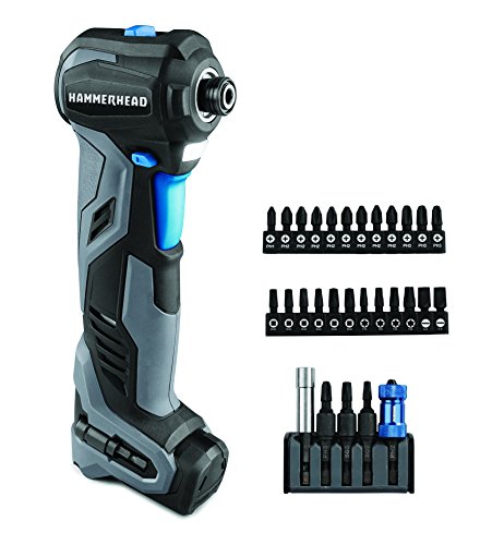0692042005169 - HAMMERHEAD HCID120-30 12V COMPACT IMPACT DRIVER/AUTO HAMMER WITH 30-PC IMPACT BIT KIT COMBO