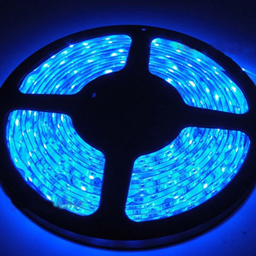 6920835822551 - GENERIC WATERPROOF LED SMD 300LED 16FT 5 METER 60LED/M FLEXIBLE LIGHT STRIP FOR OUTDOOR INDOOR ROOM GARDEN HOME CHRISTMAS PARTY DECORATION WEDDING HOLIDAY PATIO BACKYARD BEDROOM LIVING ROOM (BLUE)