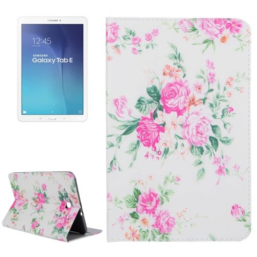 6922139256643 - OIL PAINTING BOAT PATTERN HORIZONTAL FLIP LEATHER CASE WITH HOLDER & CARD SLOTS FOR SAMSUNG GALAXY TAB E 9.6 / T560