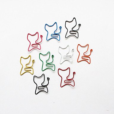 0692226644955 - CAT STYLE COLORFUL PAPER CLIPS (RANDOM COLOR, 10-PACK)