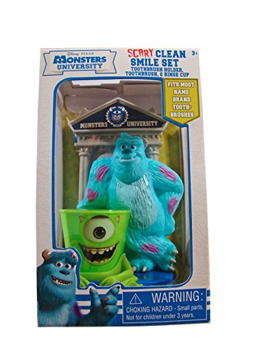 0692237067835 - DISNEY MONSTERS UNIVERSITY GREAT SMILE TOOTHBRUSH GIFT SET - INCLUDES TOOTHBRUSH HOLDER, TOOTHBRUSH, & RINSE CUP