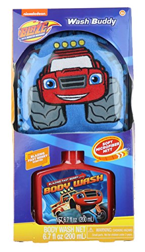0692237096743 - KIDS CHARACTER BODY WASH BUDDY WITH SCRUBBY (BLAZE AND THE MONSTER MACHINES)