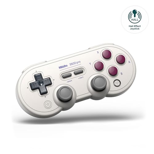 6922621505037 - 8BITDO SN30 PRO BLUETOOTH CONTROLLER, HALL EFFECT JOYSTICK UPDATE, COMPATIBLE WITH SWITCH, PC, MACOS, ANDROID, STEAM DECK & RASPBERRY PI (G CLASSIC)