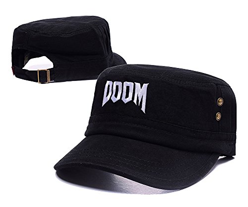 6922911088295 - JASP DOOM 4 ADJUSTABLE EMBROIDERY FLAT HAT UNISEX FITTED CAP