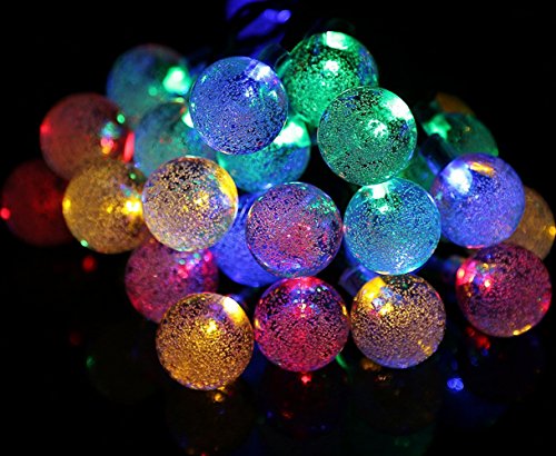6923669789083 - WED OUTDOOR SOLAR STRING LIGHTS, 8 MODE 20FT 40 LED FAIRY BUBBLE CRYSTAL BALL WATERPROOF STRING LIGHTS FOR CAMPING, LANDSCAPE, GARDEN, WEDDING, HOLIDAY, CHRISTMAS PARTY, XMAS TREE