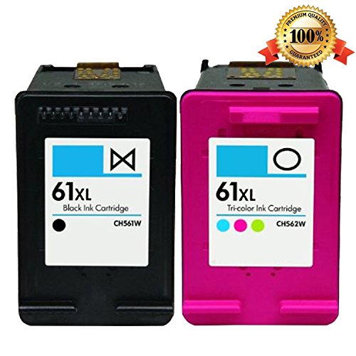 6924760947433 - EMALL REMANUFACTURED INK CARTRIDGE REPLACEMENT FOR HP 61XL ( BLACK , 2-PACK )