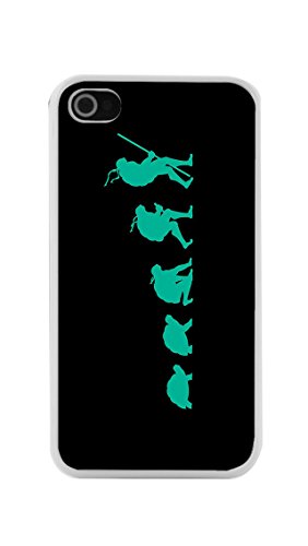 6925131898583 - IPHONE5,IPHONE5S CASE, IPHONE 5SE CASE, CUSTOMIZE EVOLUTION FUNNY TRANSFORMATION FIGHTING TURTLES PARODY IPHONE5 5S 5SE PC WHITE CASE PROTECTION SHOCKPROOF CASE COVER FOR NEW IPHONE5 5S 5SE 2016