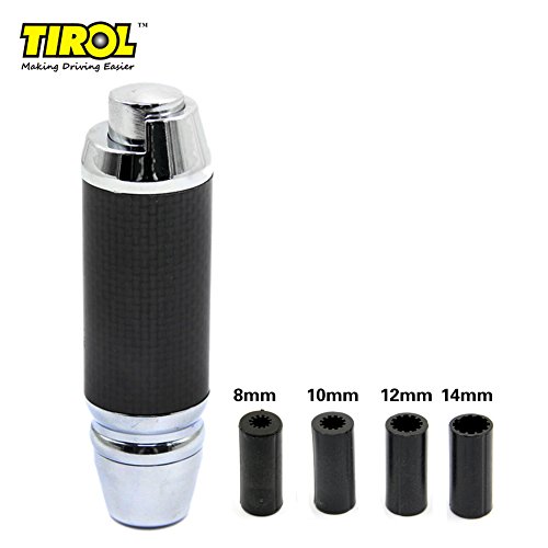 0692561423086 - TIROL ZINC ALLOY LEATHER GEAR SHIFT KNOB COVER UNIVERSAL FIT FOR AUTOMATIC GEAR SHIFT