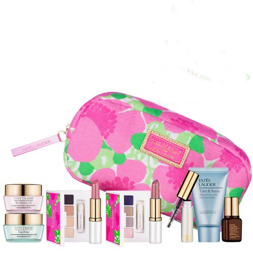 6925945820244 - NEW ESTEE LAUDER SPRING 7PC SKINCARE MAKEUP GIFT SET $120+ VALUE WITH COSMETIC BAG