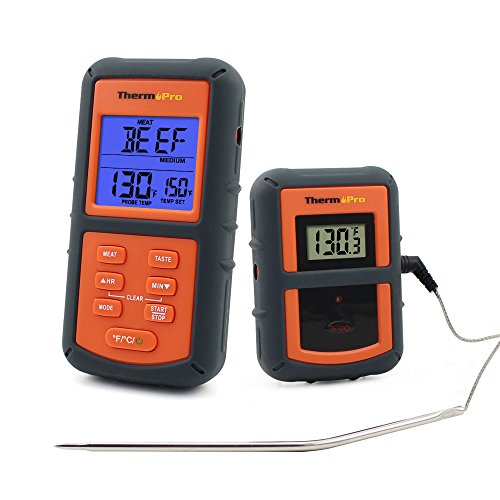 6927082801278 - THERMOPRO TP-07 300 FEET RANGE WIRELESS FOOD THERMOMETER - REMOTE BBQ, SMOKER, GRILL, OVEN, MEAT THERMOMETER WITH TIMER