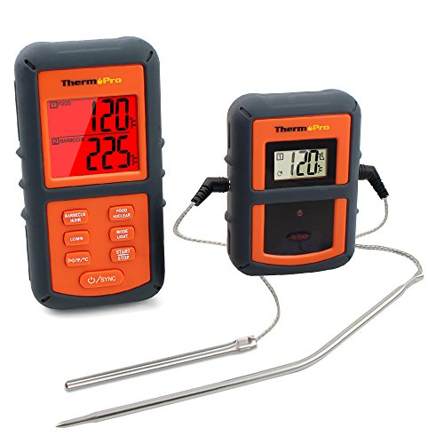 6927082801285 - THERMOPRO TP-08 REMOTE WIRELESS FOOD KITCHEN THERMOMETER - DUAL PROBE - REMOTE BBQ, SMOKER, GRILL, OVEN, MEAT THERMOMETER - MONITORS FOOD FROM 300 FEET AWAY