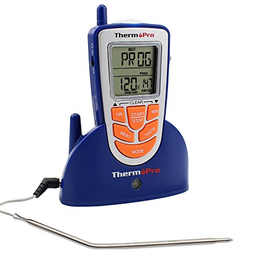6927082801292 - THERMOPRO TP-09 300 FEET REMOTE WIRELESS DIGITAL ELECTRONIC FOOD COOKING THERMOMETER FOR BARBECUE / OVEN / SMOKER / GRILL THERMOMETER WITH PRESET MEAT TEMPERATURES AND TIMER ALARM