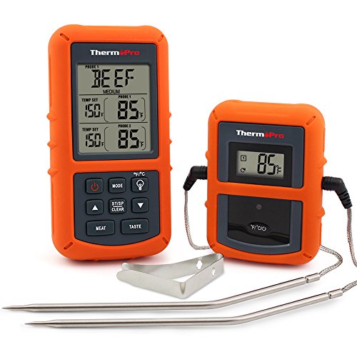 6927082801599 - THERMOPRO TP20 WIRELESS REMOTE DIGITAL COOKING FOOD MEAT THERMOMETER WITH DUAL PROBE FOR SMOKER GRILL OVEN BBQ