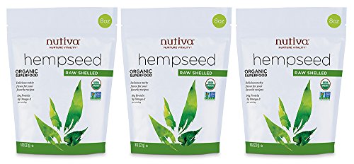 0692752104060 - NUTIVA ORGANIC SHELLED HEMPSEED, 8-OUNCE POUCHES (PACK OF 3)