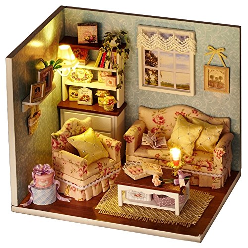 6927861708880 - DIY WOODEN MINIATURE DOLL HOUSE FURNITURE TOY MINIATURE PUZZLE MODEL HANDMADE DOLLHOUSE CREATIVE BIRTHDAY GIFT-HAPPINESS TOGETHER