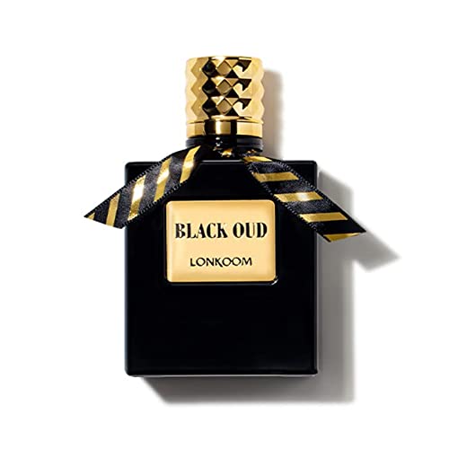 6928075610846 - LONKOOM BLACK OUD - AROMATIC AQUATIC FRAGRANCE FOR MEN - WITH TOP NOTES OF CLARY SAGE AND LAVENDER - ALMOND, VANILLA AND IRIS ROOT CENTER - BASE NOTES OF LEATHER AND CASHMERE WOOD - 3.4 OZ EDT SPRAY