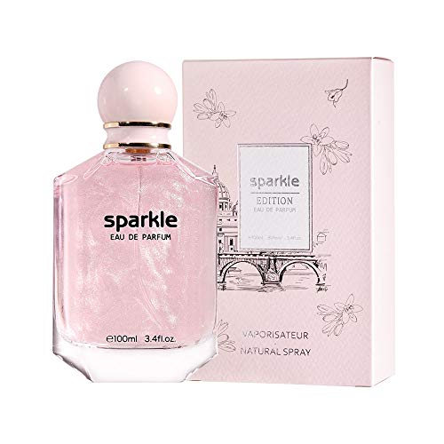 6928075611270 - LONKOOM PERFUME FOR WOMEN FLORAL SCENT EAU DE PARFUM FRAGRANCE FOR WOMEN GIFT FOR WIFE MOTHER SPARKLE PINK 100ML