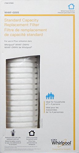 6928448338308 - WHIRLPOOL STANDARD CAPACITY WHOLE HOUSE FILTRATION REPLACEMENT FILTER (2 PACK) WHKF-GD05