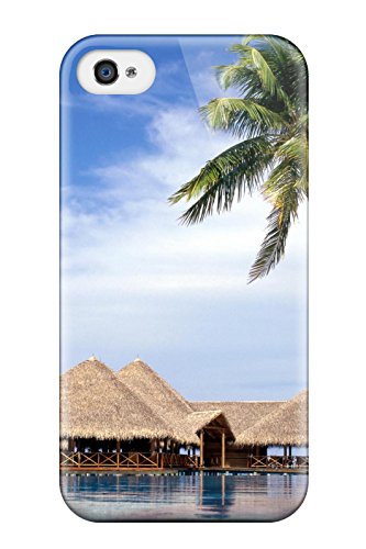 6929309965947 - ULTRA SLIM FIT HARD JOE MILLER CASE COVER SPECIALLY MADE FOR IPHONE 4/4S- BEACH HUTS