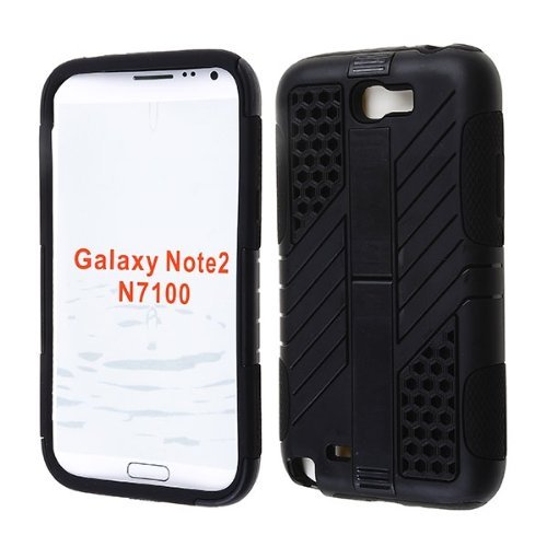 6930504118229 - BLACK HARD PLASTIC COVER SOLID BLACK TPU SKIN SAMSUNG GALAXY NOTE 2, II N7100, T889 CASE COVER HARD PHONE CASE SNAP-ON COVER RUBBERIZED TOUCH FACEPLATES