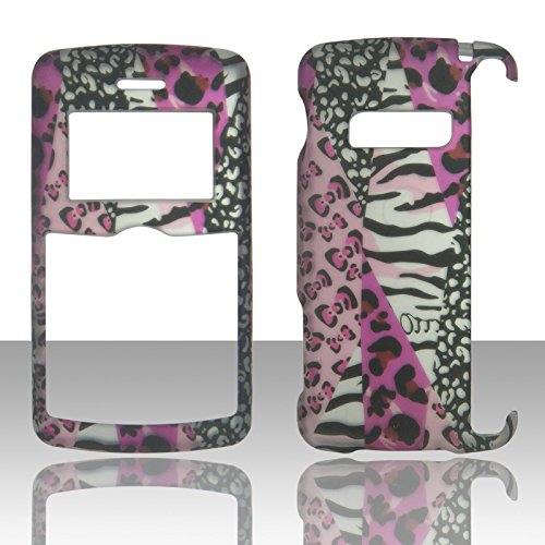 6930524105667 - 2D PINK SAFARI LG ENV3 VX-9200, ELLIPSE LG9250, KEYBO2 CASE COVER HARD PHONE CASE SNAP-ON COVER RUBBERIZED TOUCH FACEPLATES